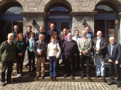 Pictured are the presenters and some of the attendees at Transition Monaghan’s ‘Cost Efficient Home’ event which was held in the Market House Monaghan on Saturday 25 April 2015.