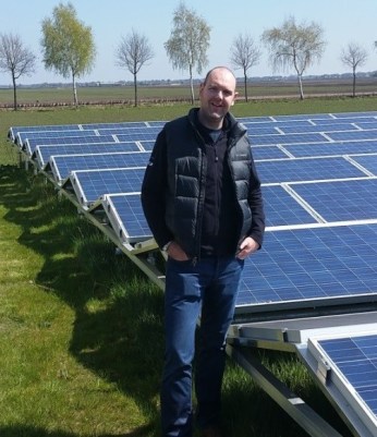 Barry McCarron pictured visiting a photovoltaic facility in Holland